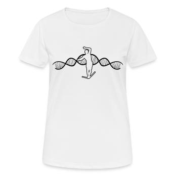 Slackline Slackliner Tricklining Cadeau - T-shirt respirant Femme - blanc - Devant - AI Model Female 172 dark (172cm)