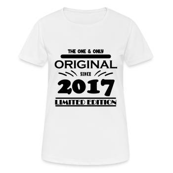 2017 - Année de construction 2017 - Millésime 2017 - T-shirt respirant Femme - blanc - Devant - AI Model Female 172 dark (172cm)