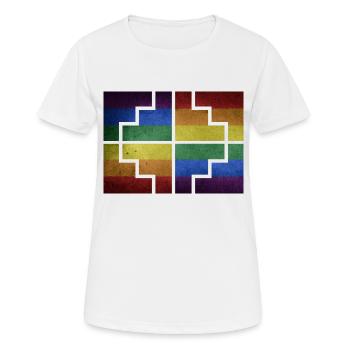 Géométrie - T-shirt respirant Femme - blanc - Devant - AI Model Female 172 dark (172cm)