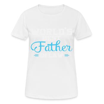 Le meilleur beau-père du monde - T-shirt respirant Femme - blanc - Devant - AI Model Female 172 dark (172cm)