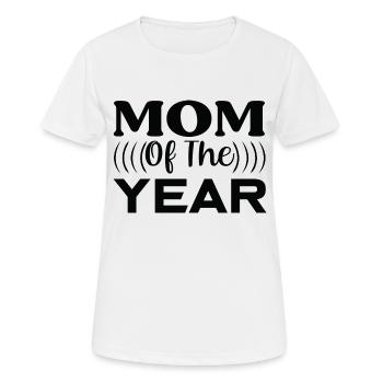 Maman de l’année - T-shirt respirant Femme - blanc - Devant - AI Model Female 172 dark (172cm)