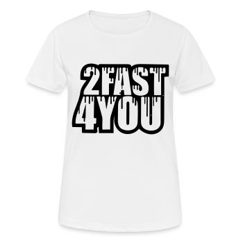 2 rapide 4 vous - T-shirt respirant Femme - blanc - Devant - AI Model Female 172 dark (172cm)