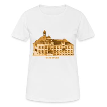 Staßfurt Post Salzlandkreis Sachsen-Anhalt - Women's Breathable T-Shirt - white - Front - AI Model Female 172 dark (172cm)