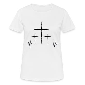 Mourir pour toi - T-shirt respirant Femme - blanc - Devant - AI Model Female 172 dark (172cm)
