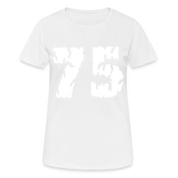 Maillot 75 Numéro - T-shirt respirant Femme - blanc - Devant - AI Model Female 172 dark (172cm)
