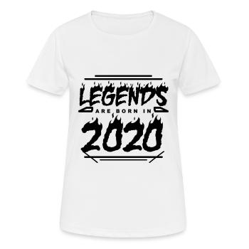 2020 - Jahrgang 2020 - Baujahr 2020 - Frauen T-Shirt atmungsaktiv - Weiß - Vorne - AI Model Female 172 dark (172cm)