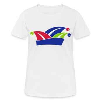 Jester's Cap 1 2 3 Colours - Women's Breathable T-Shirt - white - Front - AI Model Female 172 dark (172cm)