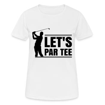 Let’s par tee - Women's Breathable T-Shirt - white - Front - AI Model Female 172 dark (172cm)
