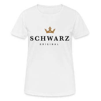 Noir - T-shirt respirant Femme - blanc - Devant - AI Model Female 172 dark (172cm)