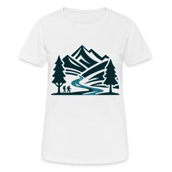 Errer - T-shirt respirant Femme - blanc - Devant - AI Model Female 172 dark (172cm)