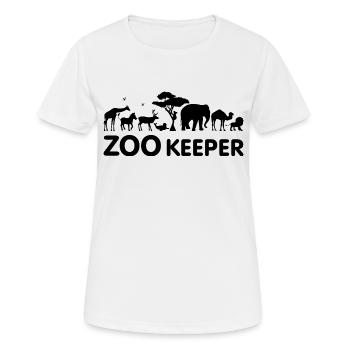 Zoo keeper - Women's Breathable T-Shirt - white - Front - AI Model Female 172 dark (172cm)