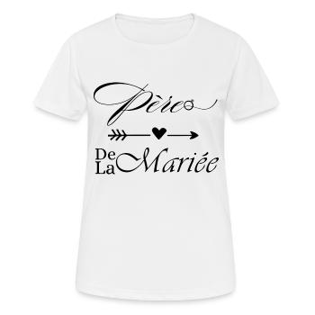 Vater der Braut - Frauen T-Shirt atmungsaktiv - Weiß - Vorne - AI Model Female 172 dark (172cm)
