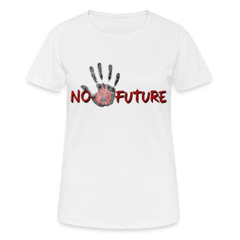 No Future Palm - Women's Breathable T-Shirt - white - Front - AI Model Female 172 dark (172cm)