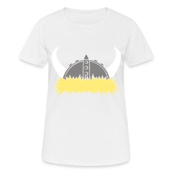 Viking helmet - Women's Breathable T-Shirt - white - Front - AI Model Female 172 dark (172cm)