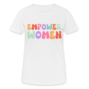 Empower Women - Women's Breathable T-Shirt - white - Front - AI Model Female 172 dark (172cm)