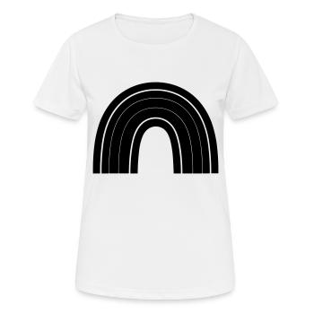 Arc en ciel - T-shirt respirant Femme - blanc - Devant - AI Model Female 172 dark (172cm)