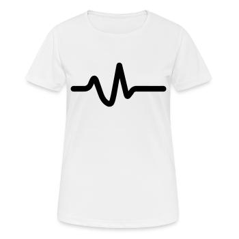 Heartbeat, pulse - Women's Breathable T-Shirt - white - Front - AI Model Female 172 dark (172cm)