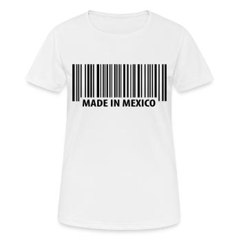 Made in Mexico - T-shirt respirant Femme - blanc - Devant - AI Model Female 172 dark (172cm)