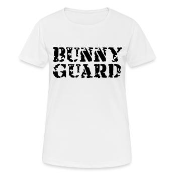Bunny Guard - Frauen T-Shirt atmungsaktiv - Weiß - Vorne - AI Model Female 172 dark (172cm)