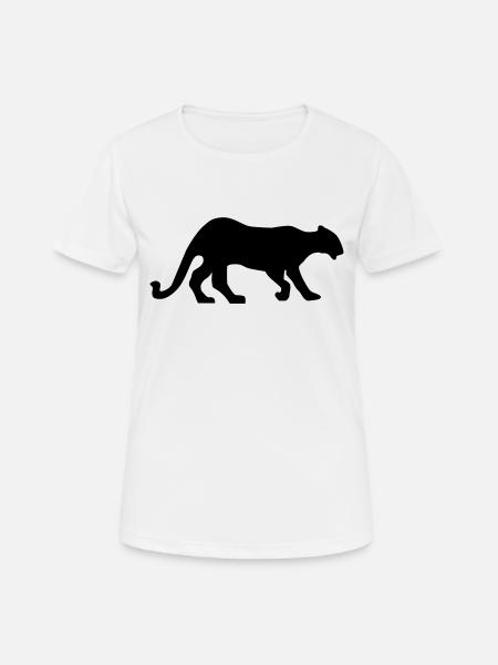 panther_schwarz_20 - Women's Breathable T-Shirt - white