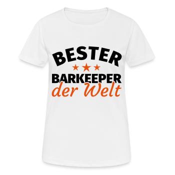 Barkeeper - Frauen T-Shirt atmungsaktiv - Weiß - Vorne - AI Model Female 172 dark (172cm)