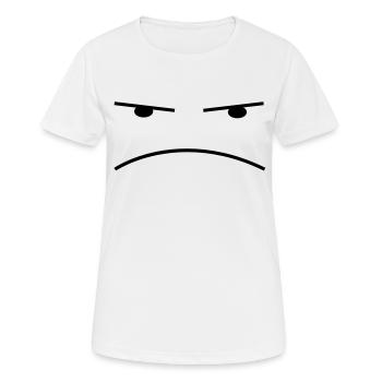 Smiley Sauer - Frauen T-Shirt atmungsaktiv - Weiß - Vorne - AI Model Female 172 dark (172cm)