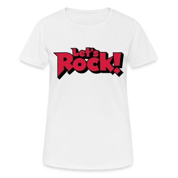 Let's Rock - Women's Breathable T-Shirt - white - Front - AI Model Female 172 dark (172cm)