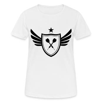 Dartpfeile - Frauen T-Shirt atmungsaktiv - Weiß - Vorne - AI Model Female 172 dark (172cm)