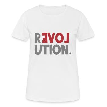 Déclaration d'amour de la révolution être différent - T-shirt respirant Femme - blanc - Devant - AI Model Female 172 dark (172cm)