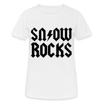 Schnee - Frauen T-Shirt atmungsaktiv - Weiß - Vorne - AI Model Female 172 dark (172cm)