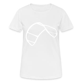 kite - Frauen T-Shirt atmungsaktiv - Weiß - Vorne - AI Model Female 172 dark (172cm)