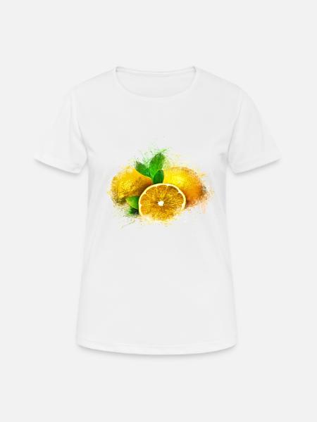 lemon - Women's Breathable T-Shirt - white