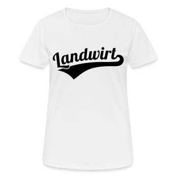 Landwirt - Frauen T-Shirt atmungsaktiv - Weiß - Vorne - AI Model Female 172 dark (172cm)