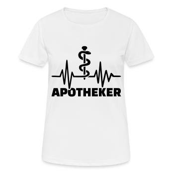 Apotheker - Frauen T-Shirt atmungsaktiv - Weiß - Vorne - AI Model Female 172 dark (172cm)