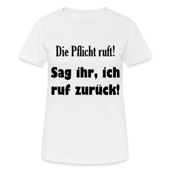 Lustiger cooler Spruch - Frauen T-Shirt atmungsaktiv - Weiß - Vorne - AI Model Female 172 dark (172cm)