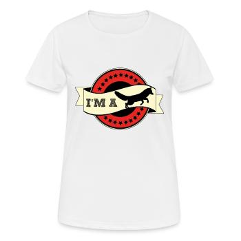 I’m a fox - Foxy lady - Clever fox - Brain Genius - T-shirt respirant Femme - blanc - Devant - AI Model Female 172 dark (172cm)