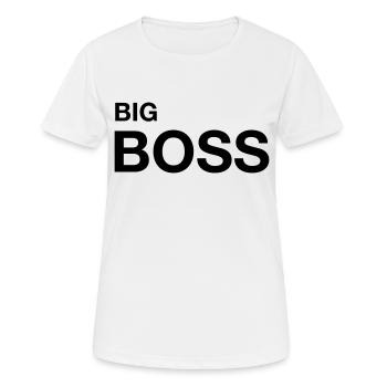 big boss 01 - T-shirt respirant Femme - blanc - Devant - AI Model Female 172 dark (172cm)