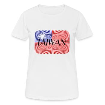 Taiwan - Frauen T-Shirt atmungsaktiv - Weiß - Vorne - AI Model Female 172 dark (172cm)