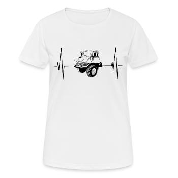 Unimog - Oldtimer - Universal motor device - Women's Breathable T-Shirt - white - Front - AI Model Female 172 dark (172cm)