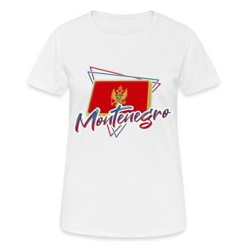 Monténégro - T-shirt respirant Femme - blanc - Devant - AI Model Female 172 dark (172cm)