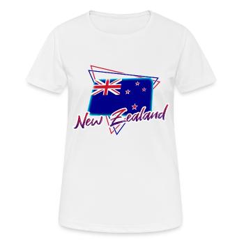 Neuseeland - Frauen T-Shirt atmungsaktiv - Weiß - Vorne - AI Model Female 172 dark (172cm)