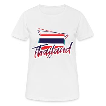 Thaïlande - T-shirt respirant Femme - blanc - Devant - AI Model Female 172 dark (172cm)