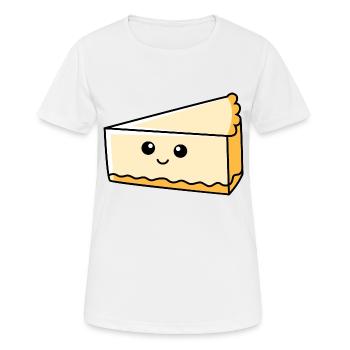 Bande dessinée Cheesecake - T-shirt respirant Femme - blanc - Devant - AI Model Female 172 dark (172cm)