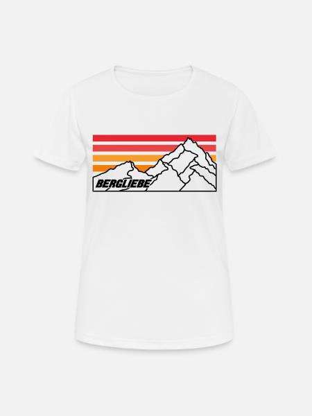 Alpen Abenteuer Berg Design Klettern - Frauen T-Shirt atmungsaktiv - Weiß