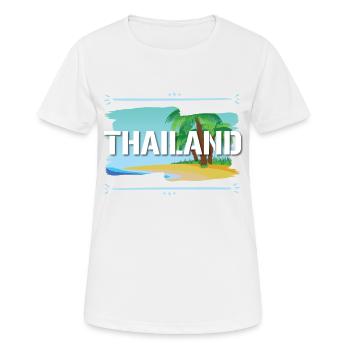 Thaïlande - T-shirt respirant Femme - blanc - Devant - AI Model Female 172 dark (172cm)