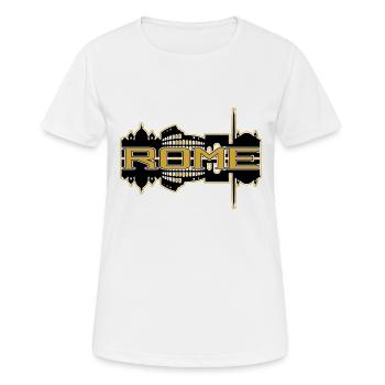 Rome Rome Italy City Skyline Gold Home Love - Women's Breathable T-Shirt - white - Front - AI Model Female 172 dark (172cm)