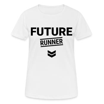 Fußball Soccer - Frauen T-Shirt atmungsaktiv - Weiß - Vorne - AI Model Female 172 dark (172cm)