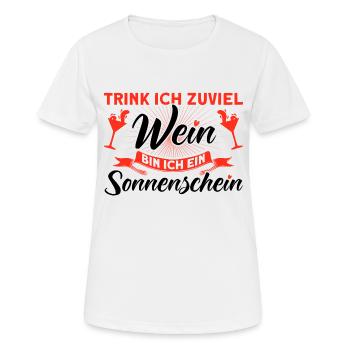 Wein Weinliebhaber Weintrinker Weinfest Geschenk - Frauen T-Shirt atmungsaktiv - Weiß - Vorne - AI Model Female 172 dark (172cm)