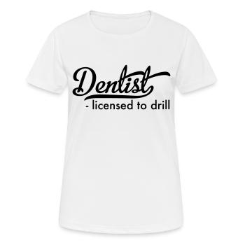 Zahnarzt - Frauen T-Shirt atmungsaktiv - Weiß - Vorne - AI Model Female 172 dark (172cm)