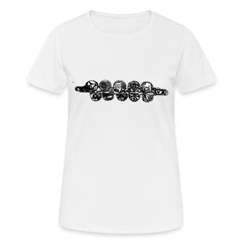 Vive le Chocalho - T-shirt respirant Femme - blanc - Devant - AI Model Female 172 dark (172cm)
